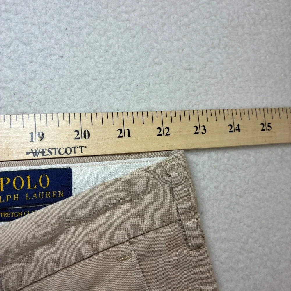 Polo Ralph Lauren Chino Shorts Men 46x9 Beige Stretch Classic Preppy Golf Summer